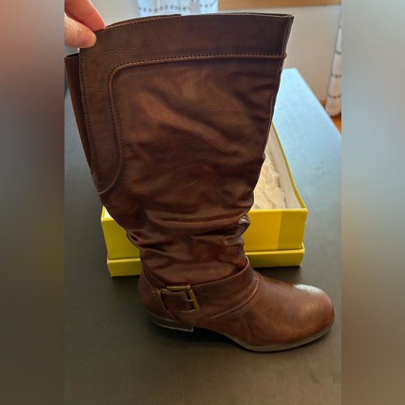 BareTraps Boots Julee w/ Original Box Women's Size 9M Brown Leather EUC - Picture 5 of 8